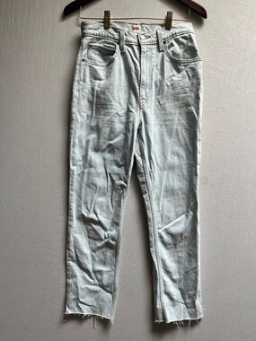 Levi's Light Wash High Rise Straight Leg Raw Hem Jeans Size 27